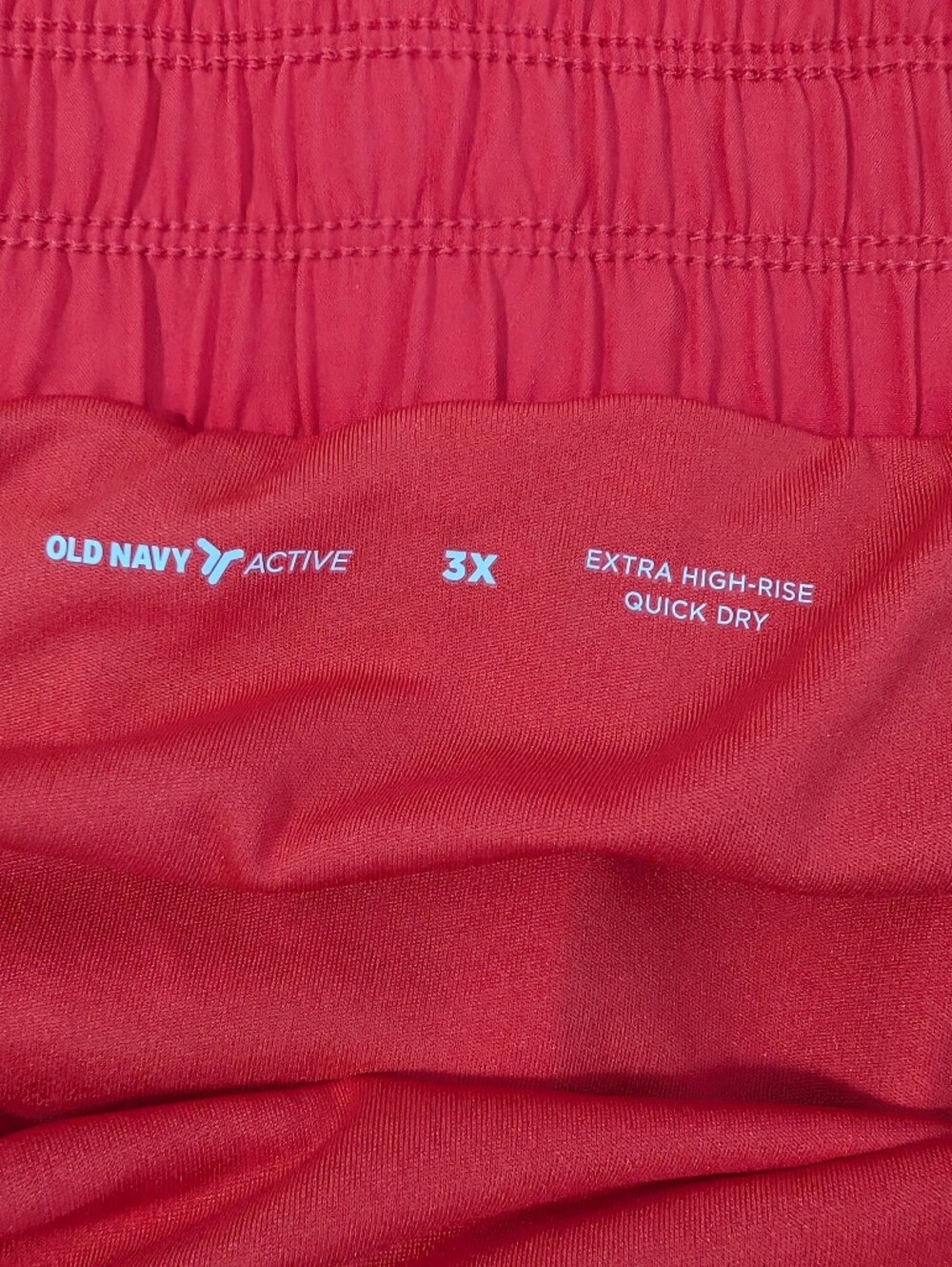 Old Navy Extra High-Waisted Run Shorts Everyday Active Red Women's Sz 3X NWT - Picture 4 of 10